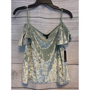 NWT Snap Women's Velvet Off-Shoulder Top Size L